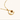Gold necklace with crescent moon and star pendant on white background