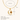 Gold necklace with crescent moon and star pendant, showing measurements and material details.