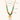 green beaded gold necklace with coin pendant charm with product details
