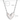 A silver necklace with a heart-shaped pendant made of mother of pearl, with dimensions indicated as 16x14 mm.