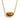 Necklace with a tiger's eye stone pendant on a gold chain against a white background