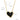 LARGE HEART NL N100 BLACK OR PEARL