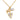 Gold and silver necklace with heart-shaped pendant on a white background