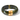 Green marbled bangle with gold accents on a white background