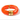 Orange bracelet with gold clasp on a white background