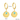 Natural Stone Hoop Earrings - Matching Necklace Available
