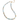 Necklace with small beads and gold accents on a white background