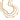 Three gold chain necklaces with varying designs on a white background