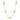 Gold necklace with turquoise stones on a white background