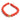 Necklace with red heart-shaped beads and a gold clasp on a white background