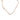 Gold chain necklace with white pearls on a white background