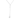 Silver necklace with a white pendant on a white background