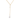 Gold necklace with a white pendant on a white background