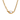 Gold chain necklace with a pearl pendant on a white background
