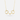 Gold horse bit necklace on a light gray background