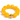 A yellow beaded bracelet with a shiny gold central bead, displayed on a clean white background.