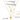 Gold necklace with moon and sun pendants and extender chain on a white background