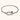 Silver bracelet with a clasp on a white background