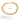 Gold chain bracelet with measurements and material details on a white background
