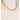 Two-tone gold and silver chain necklace on a mannequin bust.