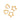 Gold heart and star-shaped earrings on a white background